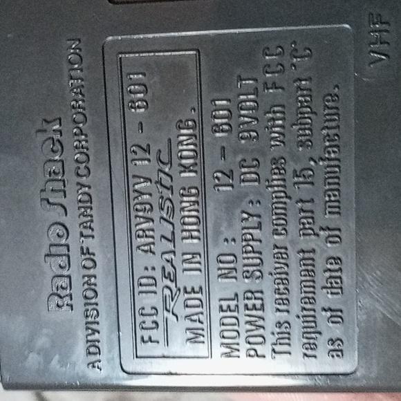 Vintage 1980s Realistic Am/Vhf Aircraft Pocket Radio with Box,Tested,Works,As Is - Picture 3 of 4